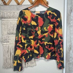 Colorful Camouflage Sweater